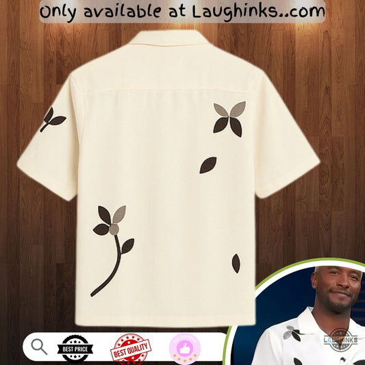 Scott Evans White Floral Print Aop Hawaiian Shirt On Access Hollywood