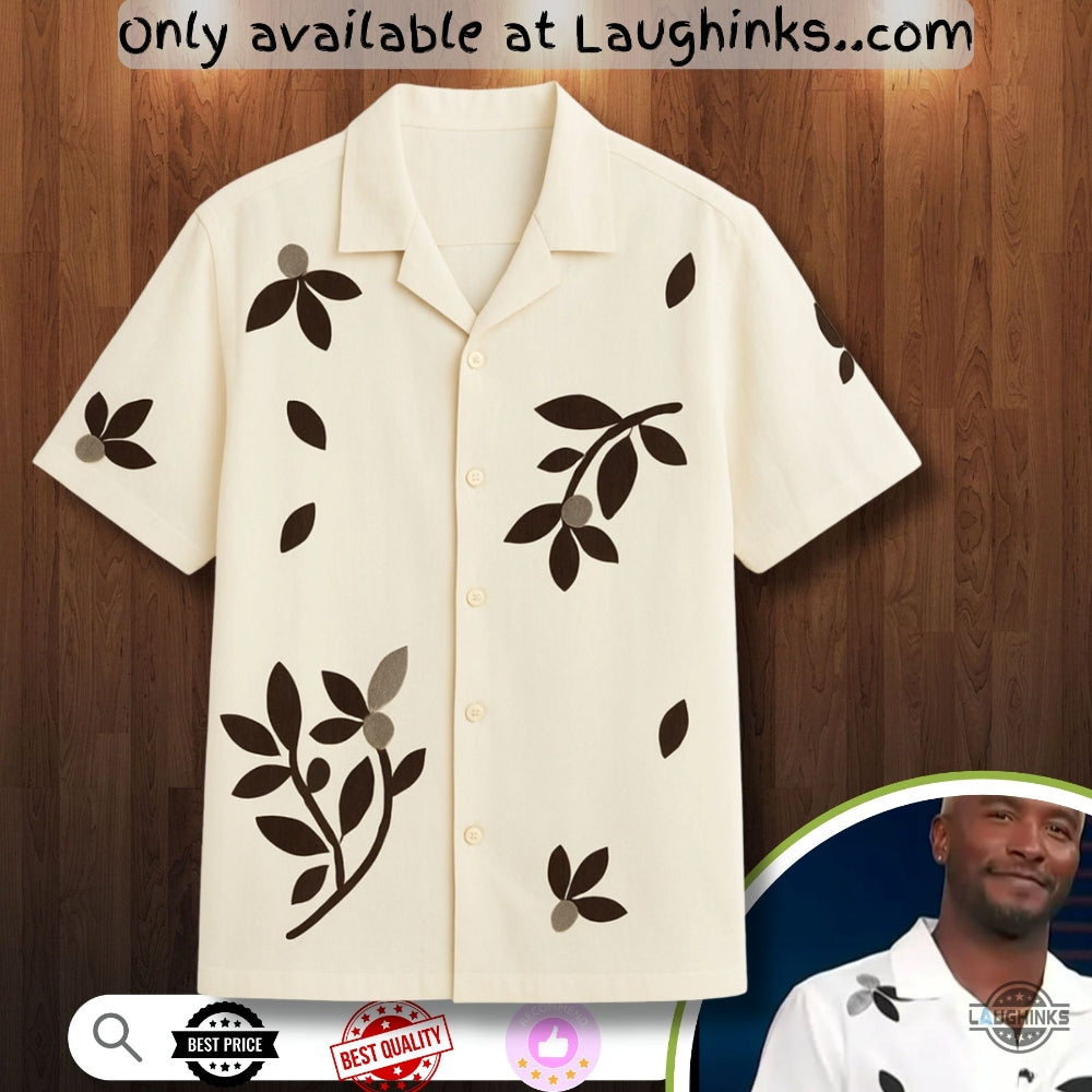 Scott Evans White Floral Print Aop Hawaiian Shirt On Access Hollywood