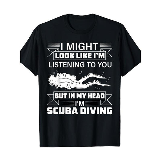 Scuba Diving Ocean Swimmer Lover Underwater Diver T-Shirt 100% Cotton - Made in USA Hoodie, Sweatshirt | InkThreadWorks.com