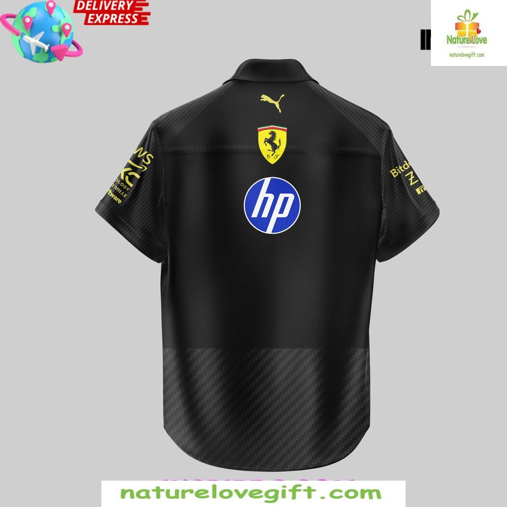 Scuderia Ferrari HP Italian GP 2026 Black Hawaiian Shirt