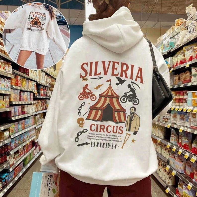 Scythe & Sparrow Silveria Circus Hoodie, Butcher And Blackbird Inspired Tshirt Brynne Weaver Apparel Dark Romance Book...