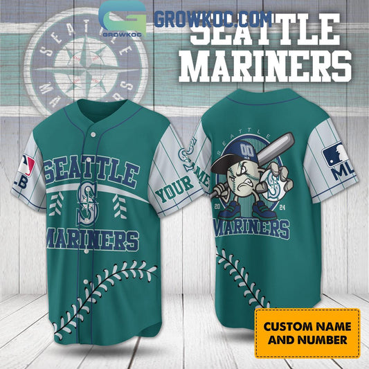 Seatle Mariners 2024 Baseball Fan Love Personalized Baseball Jersey