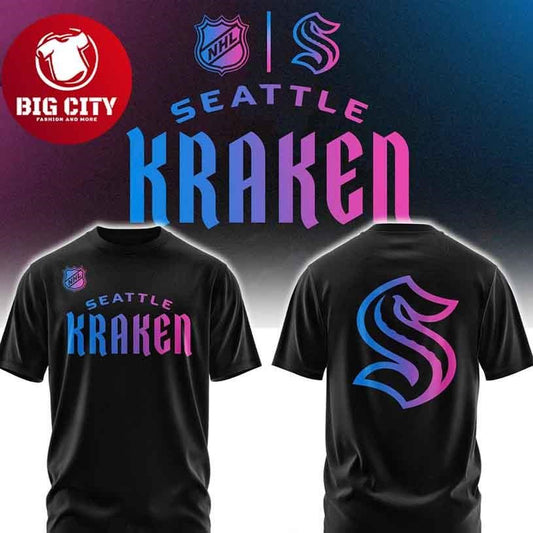 Seattle Kraken Cyberpunk Vibe 2026 Night Two Sided Shirt