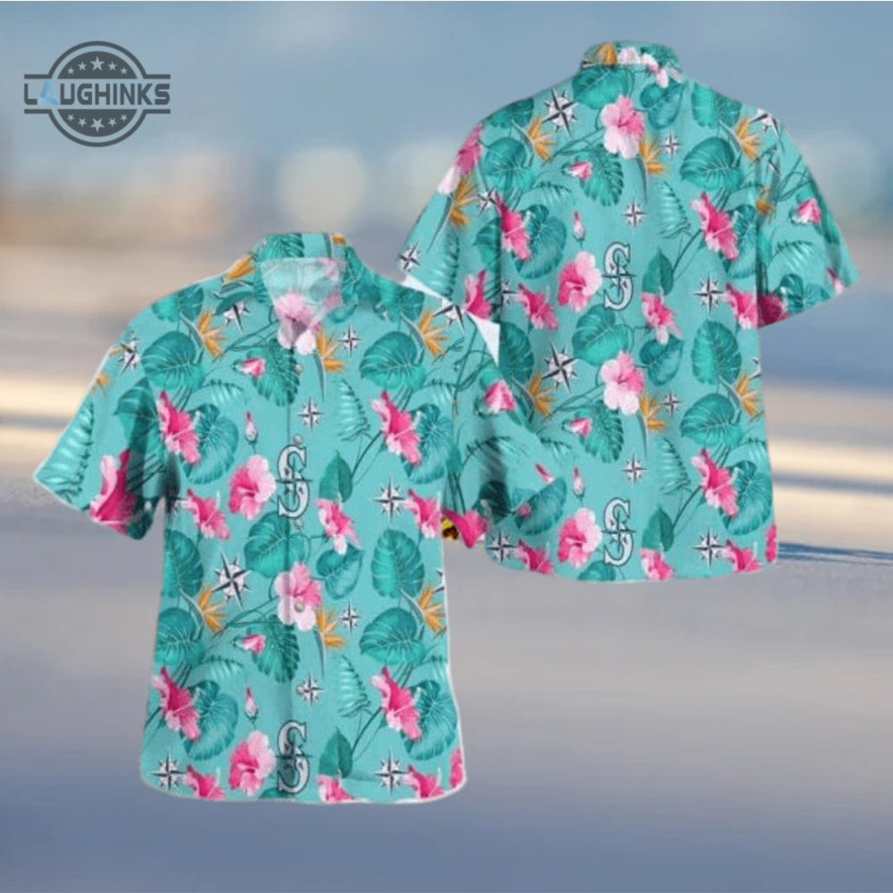 Seattle Mariners Aloha Shirt 2023 Mariners Hawaiian Shirt And Hawaiian Shorts Inspired By Seattle Mariners Hawaiian Shirt Night 2023