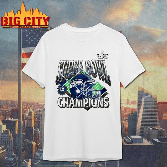 Seattle Seahawks Super Bowl LX Champions Under The Lights Shirt