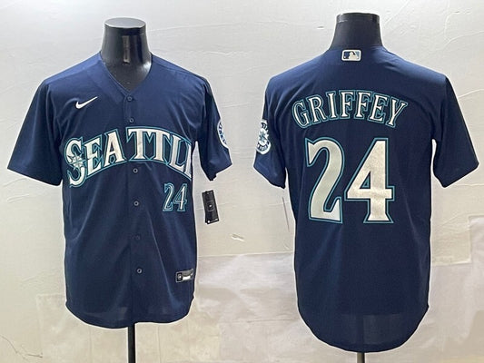 Seattle Mariners #24 Ken Griffey Jr. Mariners Adult