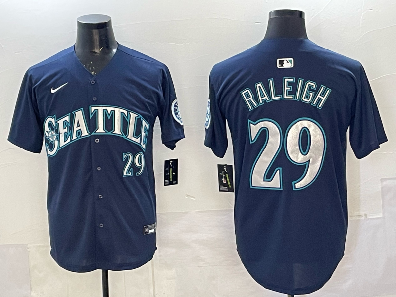 Seattle Mariners #29 Cal Raleigh Mariners Adult Style 3