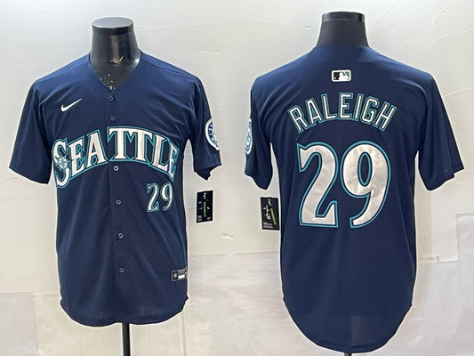 Seattle Mariners #29 Cal Raleigh Mariners Adult Style 3