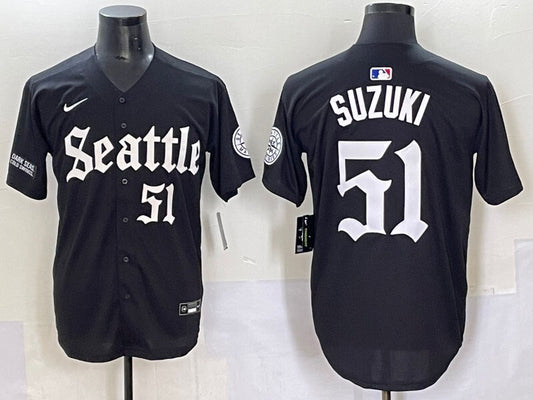 Seattle Mariners #51 Ichiro Suzuki Mariners 5 Collaboration Style 2
