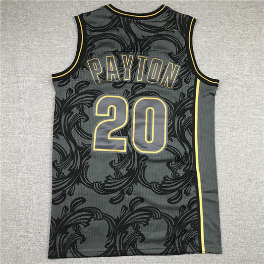 Seattle Supersonics #20 Supersonics #20 Payton Limited Edition Black Style 1