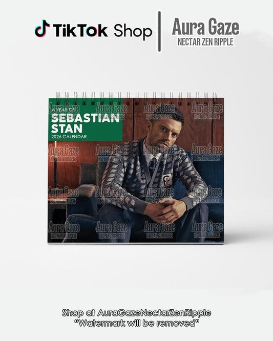 Sebastian Stan 2026 Wall Calendar Planner, Unique Holiday Gift, Fan Gift, Gift For Her, Sebastian Stan Celebrity...