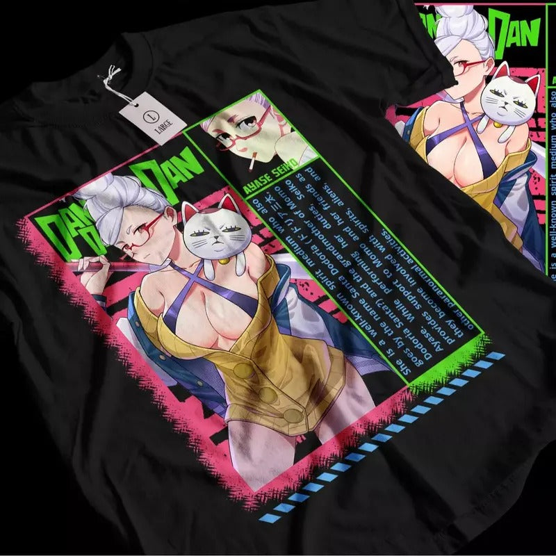 Seiko Ayase T-shirt Dandadan Cosplay Momo Anime Gift Unisex Top Tee