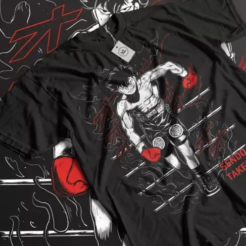 Sendo Hajime No Ippo T-Shirt Ippo Boxing Gym Kbg Gift Blak Shirt All Size Hoodie, Sweatshirt | InkThreadWorks.com