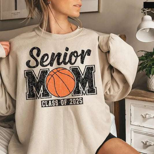 Senior Basketball Mom Sweatshirt, Basketball Mama 2025 Sweatshirt, Game Day Shirt, Basketball Mom Gift, Gift For Her