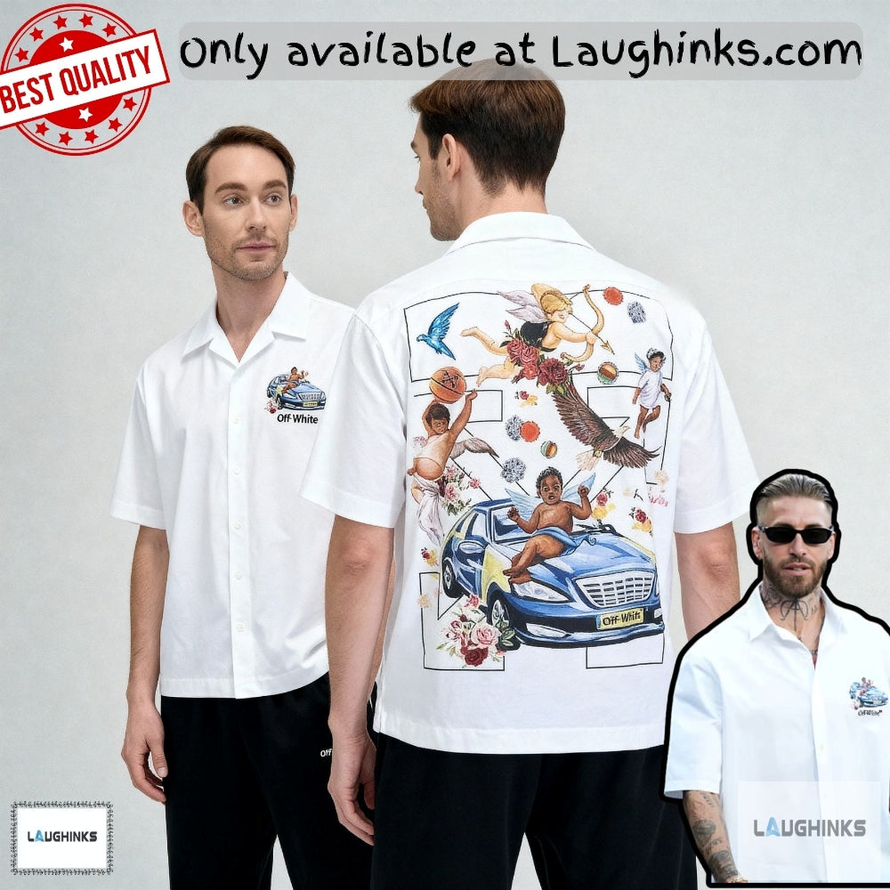 Sergio Ramos La 2025 Fresco Arrow Off White Hawaiian Shirt Aop Replica