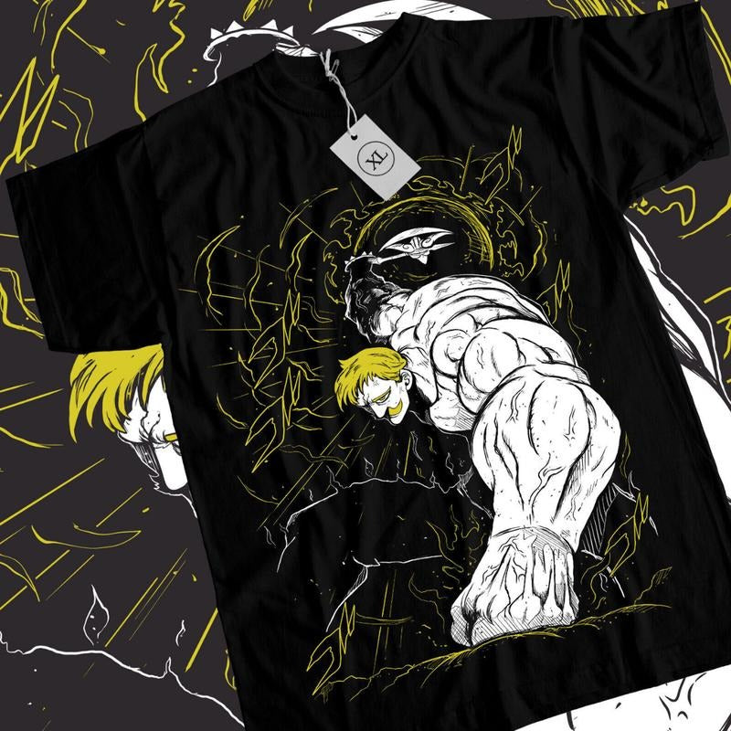 Seven Deadly Sins T-Shirt & Sweatshirt, Escanor The Lion Sin Of Pride Graphic Tee, Anime Manga Lover Gifts Ball Cotton