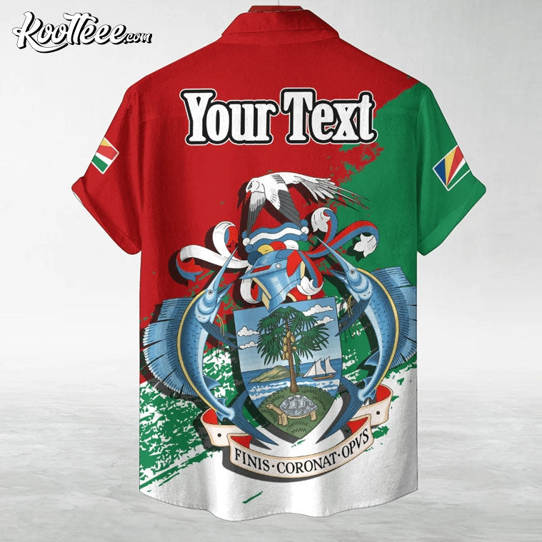 Seychelles Coat Of Arms Hawaiian Shirt