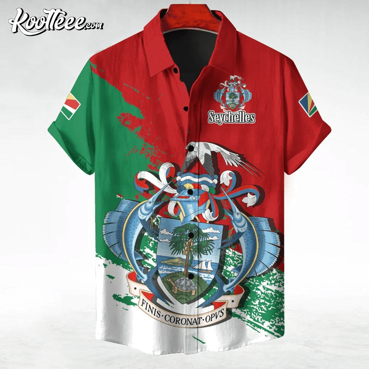 Seychelles Coat Of Arms Hawaiian Shirt