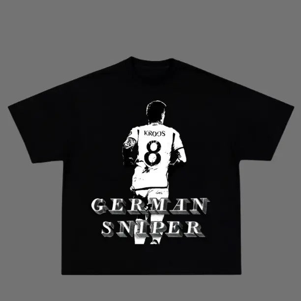 Shadow Series Kroos Sniper T-Shirt, Kroos Vintage Tee, Unisex Soccer Shirt, Graphic Tees, Menswear Womenswear Streetwear