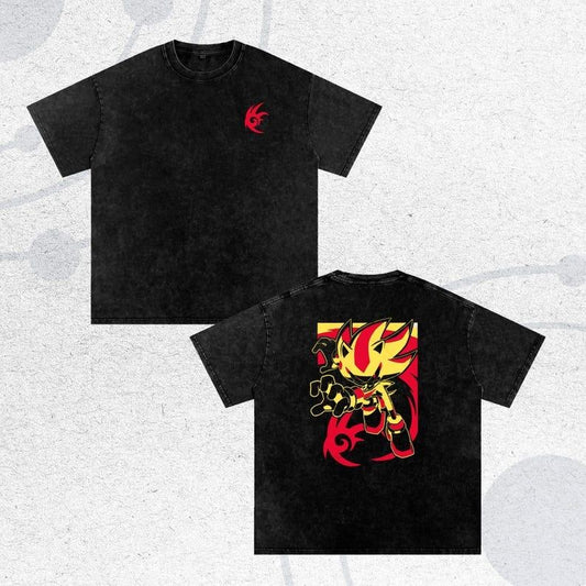 Shadow the Hedgehog Anime T-Shirt - Oversize Tee, The Hedgehog, Shadow the Hedgehog, Perfect Gift for Him ver 2