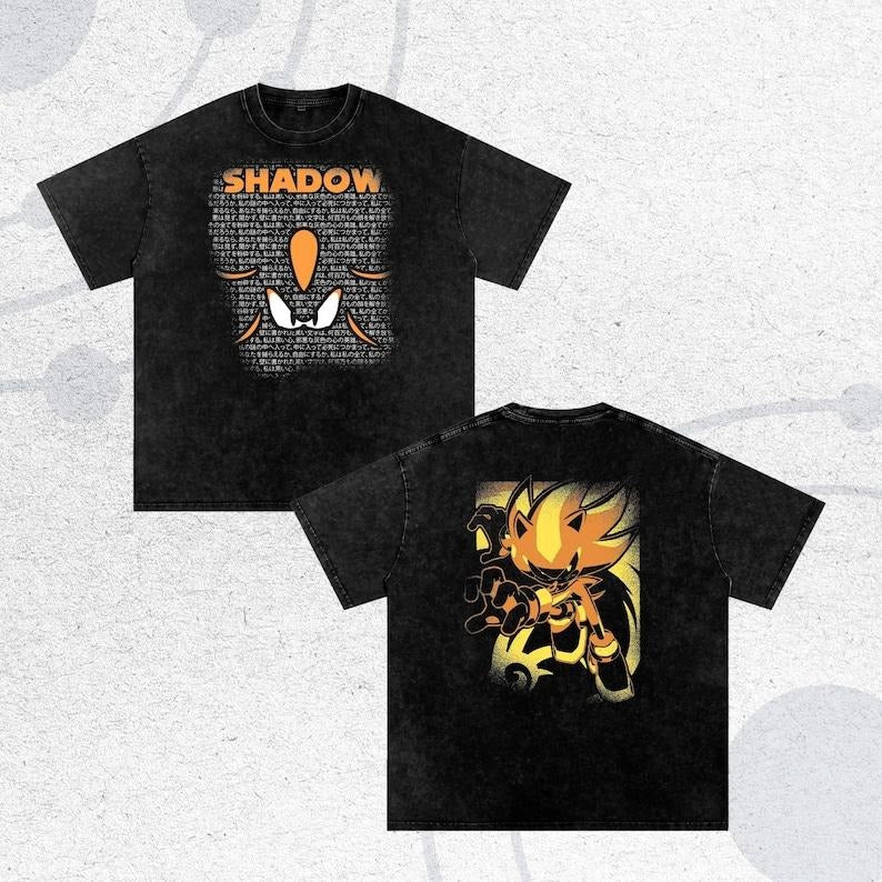 Shadow the Hedgehog Anime T-Shirt - Oversize Tee, The Hedgehog, Shadow the Hedgehog, Perfect Gift for Himstyle{n002}13