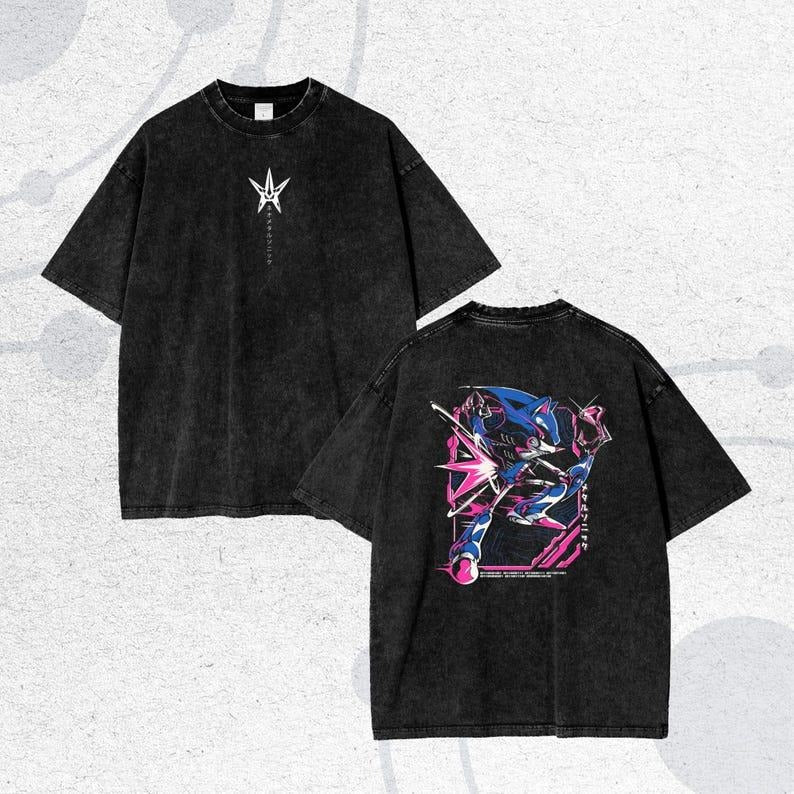 Shadow the Hedgehog Anime T-Shirt - Oversize Tee, The Hedgehog, Shadow the Hedgehog, Perfect Gift for Himstyle{n002}23