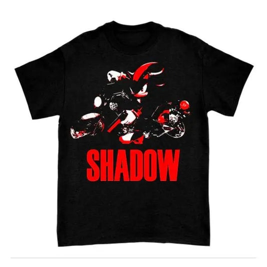Shadow the Hedgehog T-Shirt, Sonic Adventure Shirt, Unisex Vintage Graphic Tees Gothic Grunge Y2k Emo Scene Amity Affliction Style Clothes Men Women Streetwear