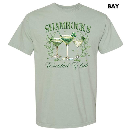Shamrock Cocktail Club Comfort Colors T-Shirt Hoodie, Sweatshirt | InkThreadWorks.com