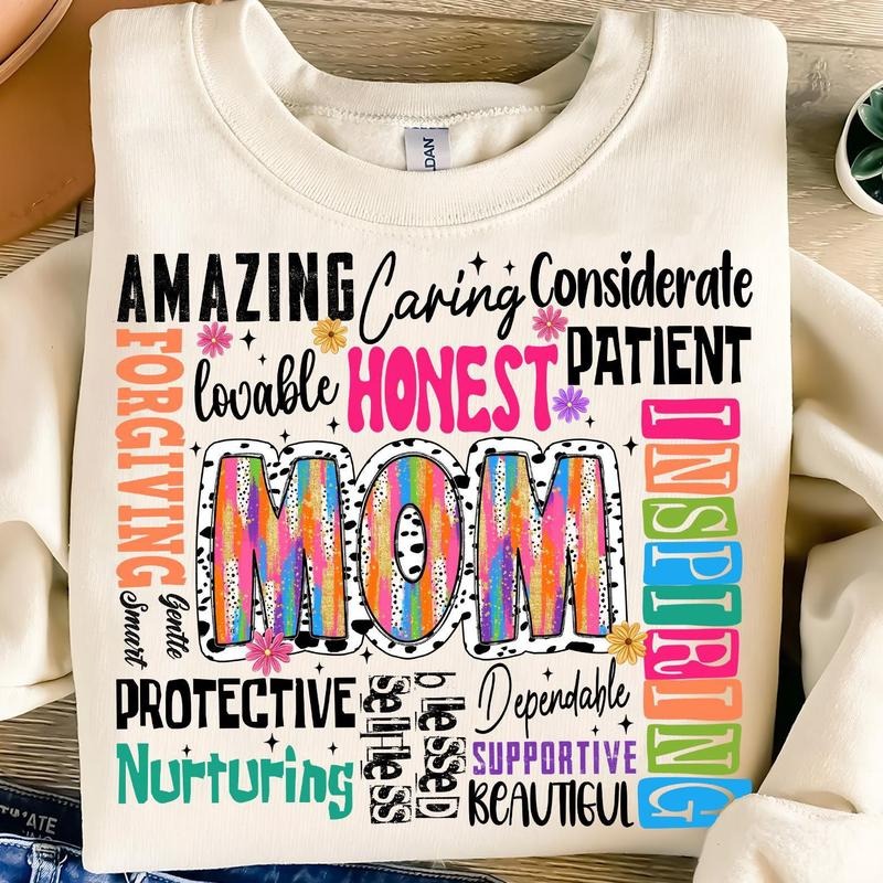 She is Mom Shirt, Retro Blessed Mom, Mom Life, Mother's Day, Gift for Mom, Retro Mama Quotes Hoodie, Sweatshirt
