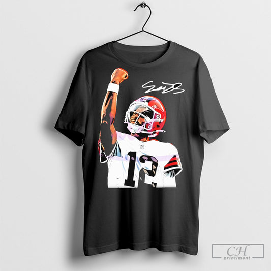 Shedeur Sanders Cleveland Browns Football Jersey Player Ar Signature