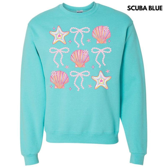 Shells & Stars Bow Collage Sweatshirt 'NLB' T-Shirts, Hoodie | InkThreadWorks.com