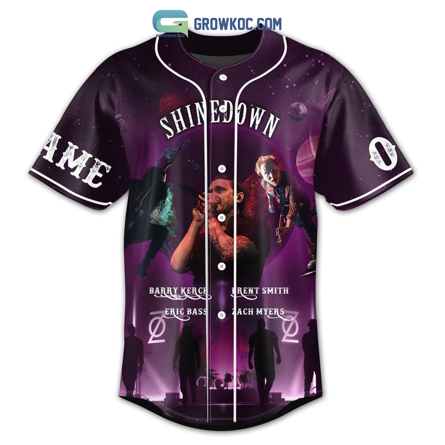 Shinedown The Revolutions Live Tour Personalized Baseball Jersey