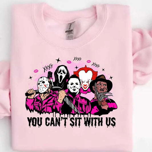 Can't Sit With Us Sweater/Shirt,  Valentines Day Sweatshirt,Skeleton Valentines Tee,Funny Valentines Day Shirt, Sarcastic...