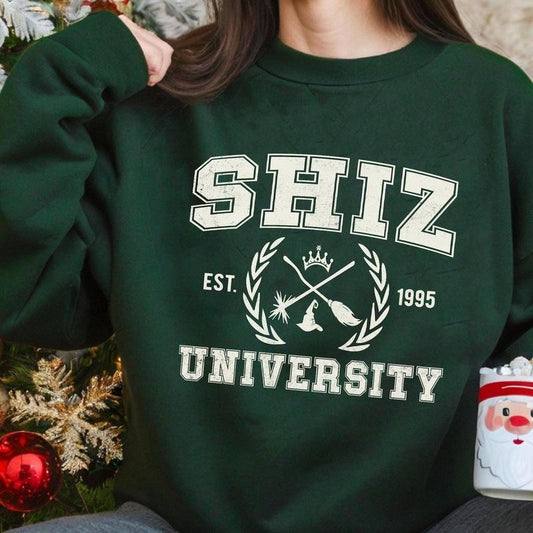 Shiz University Shirt, Wickeds Shirt, Wizard Shiz Uni Shirt, Musical Movie Tee, Movie Sweat, Defy Gravity Broomstick Magic Wand Tee H3D4S