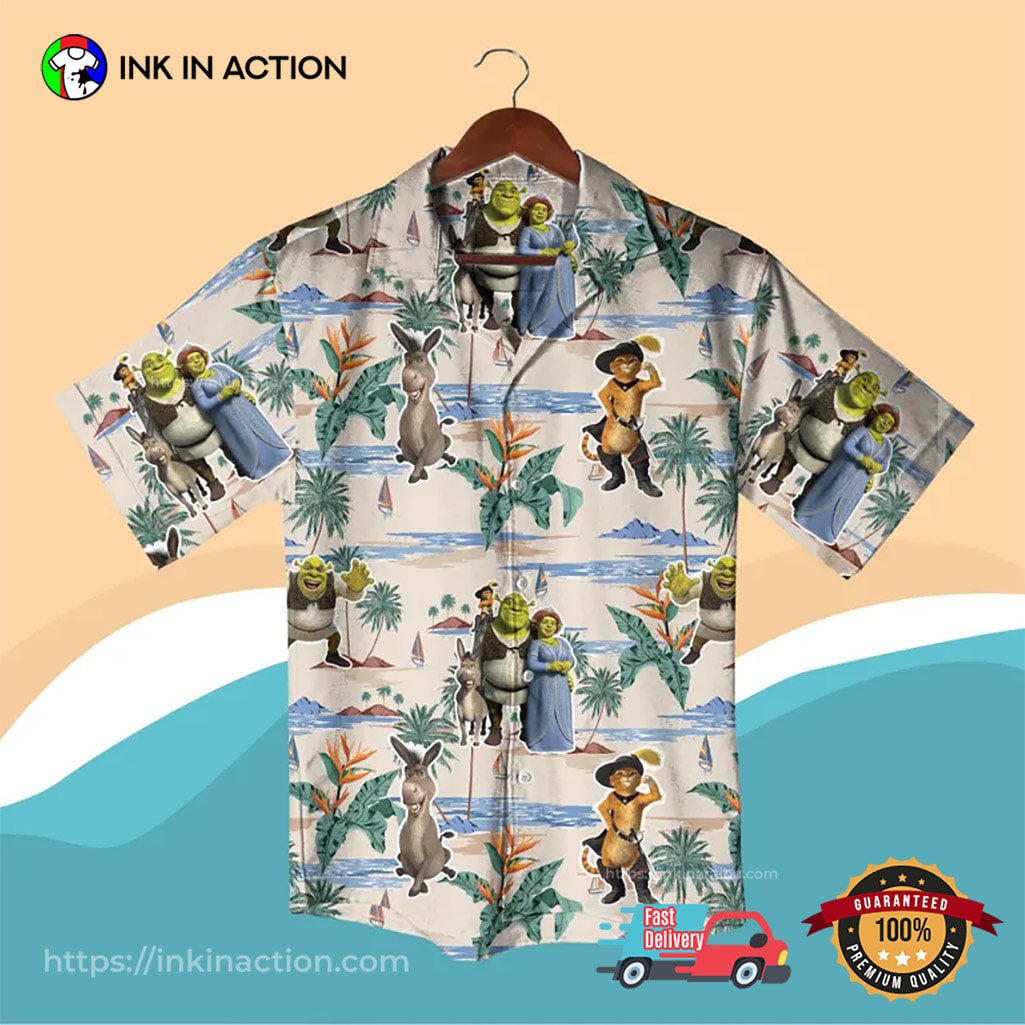 Shrek Family Beach Vacation Hawaiian Shirt