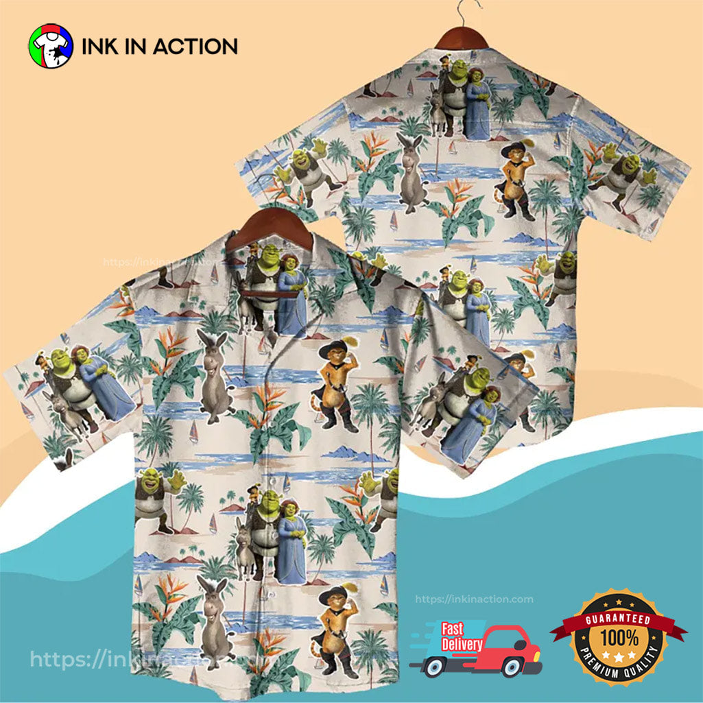 Shrek Family Beach Vacation Hawaiian Shirt