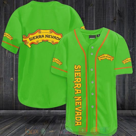 Sierra Nevada green Baseball shirt