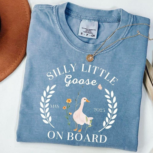 Silly Goose Pregnancy Announcement Shirt, Funny Goose Bump Pregnant Sweatshirt, Maternity Clothing Shirt, First Time Mom...