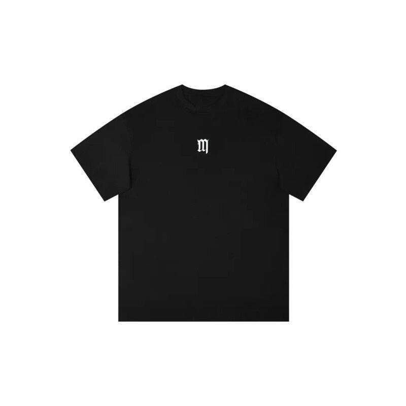 Simple Solid Color M Graphic round Neck Loose Casual Cotton Short Sleeve T-shirt