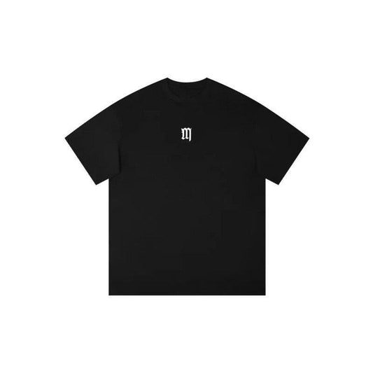 Simple Solid Color M Graphic round Neck Loose Casual Cotton Short Sleeve T-shirt