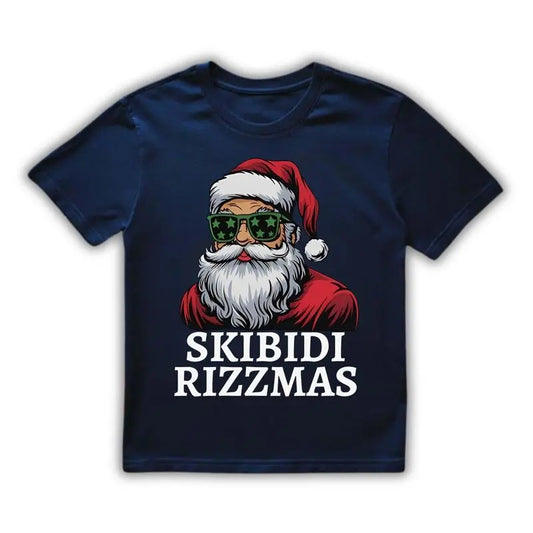 Skibidi Rizzmas Christmas Shirt, Rizz Santa Claus Charisma Kid Cool Unisex Softstyle T-Shirt, Holiday Tee, Funny Xmas...
