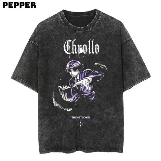 Skill Hunter Chrollo Vintage Tee, Anime Tshirt , Manga Shirt , Skill Hunter Chrollo Shirt , Skill Hunter Chrollo Merch , Anime Skill Hunter Chrollo Shirt, Gift For Fan , Gift For Man And Gift For Women , Gift For Birthday Menswear Top Underwear Streetwear