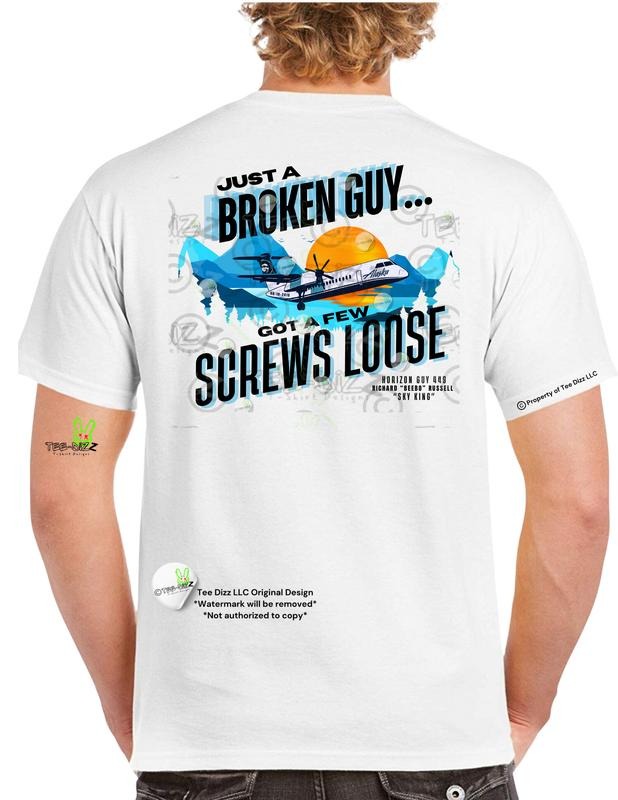 SkyKing: Broken guy, got a few screws loose - Men's T-shirt - Mental Health Awareness Hoodie, Sweatshirt | InkThreadWorks.com