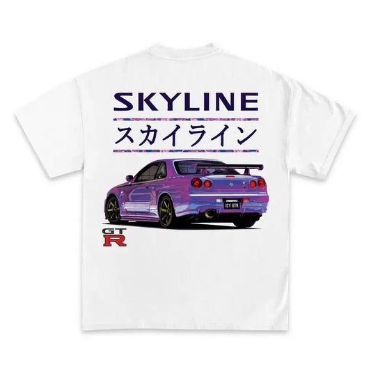 Skyline GTR JDM Racing T-Shirt - Men's Premium Cotton Comfort Shirt - Menswear