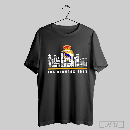 Skyline Real Madrid Los Blancos 2025 Player Names T Shirt