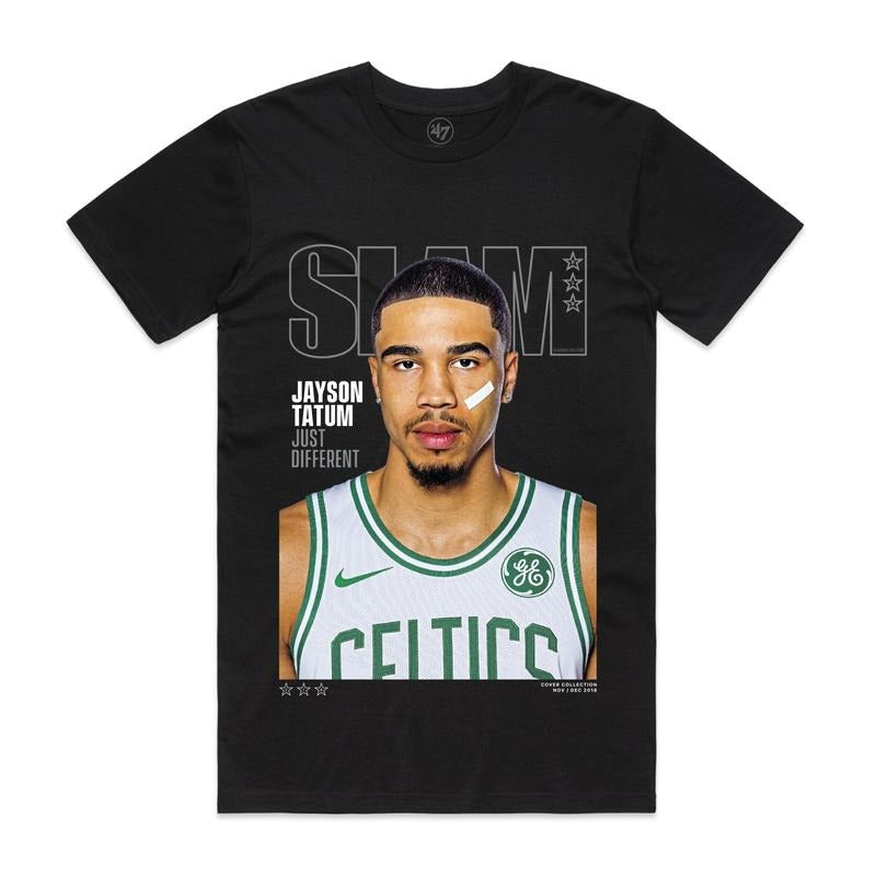 Slam Cover T-Shirt - Jayson Tatum (Slam 218), 100% Cotton Unisex Shirt, Gift For Fan Hoodie, Sweatshirt | InkThreadWorks.com