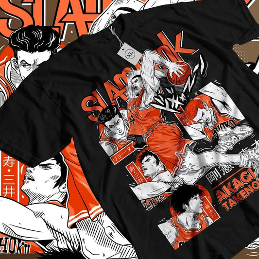 Slam Dunk T-Shirt S-4XL Slam Dunk Team Basketball Anime Sport Manga Shirt Tshirt S-4XL