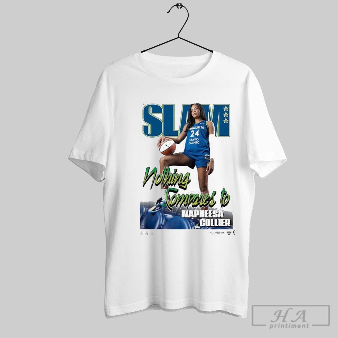 Slam Nothing Compares To Napheesa Collier Minnesota Lynx Wnba T Shirts