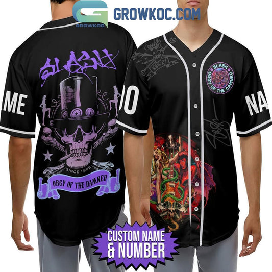 Slash Orgy Of The Damned Personalized Baseball Jersey