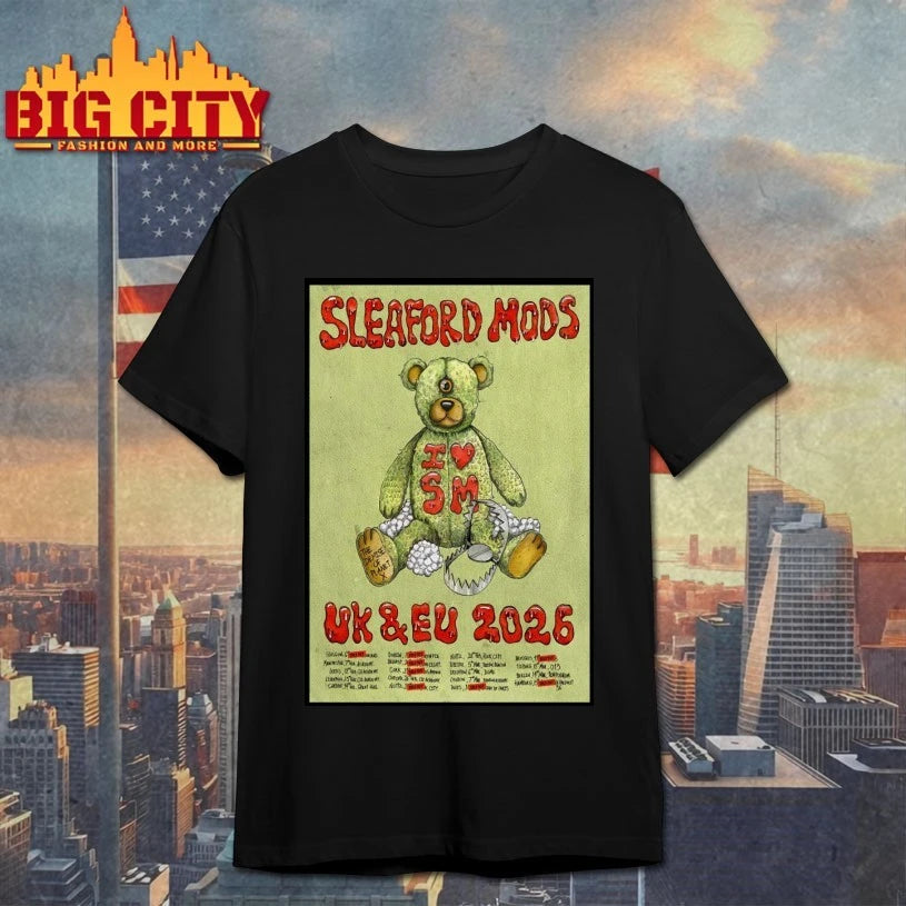Sleaford Mods UK-EU 2026 Tour Poster t-shirt